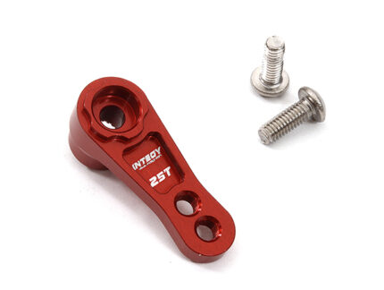 Red Billet Machined Alloy Servo Horn 25T for Futaba Servos (r = 15mm, 19mm)