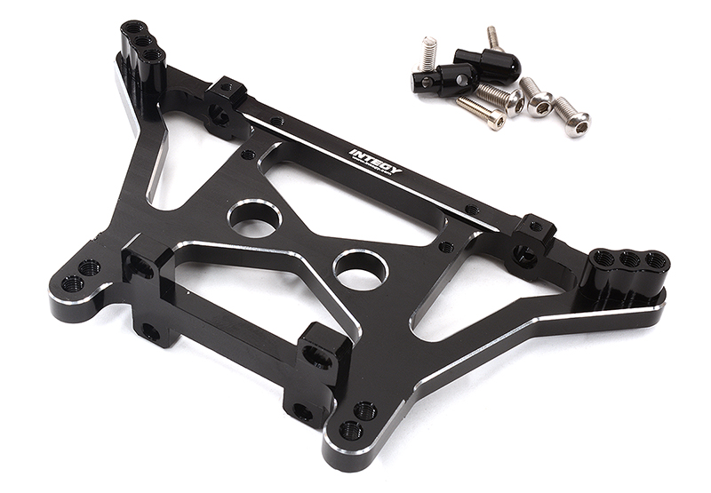 C32313BLACK Billet Machined Rear Shock Tower for Traxxas 1/10 Drag Slash 2WD 9418 - Image 1