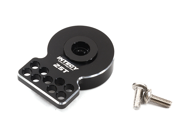 C32314BLACK Universal Alloy Servo Saver 25T for Futaba Servo (r=17, 16, 20, 17, 21mm) - Image 1