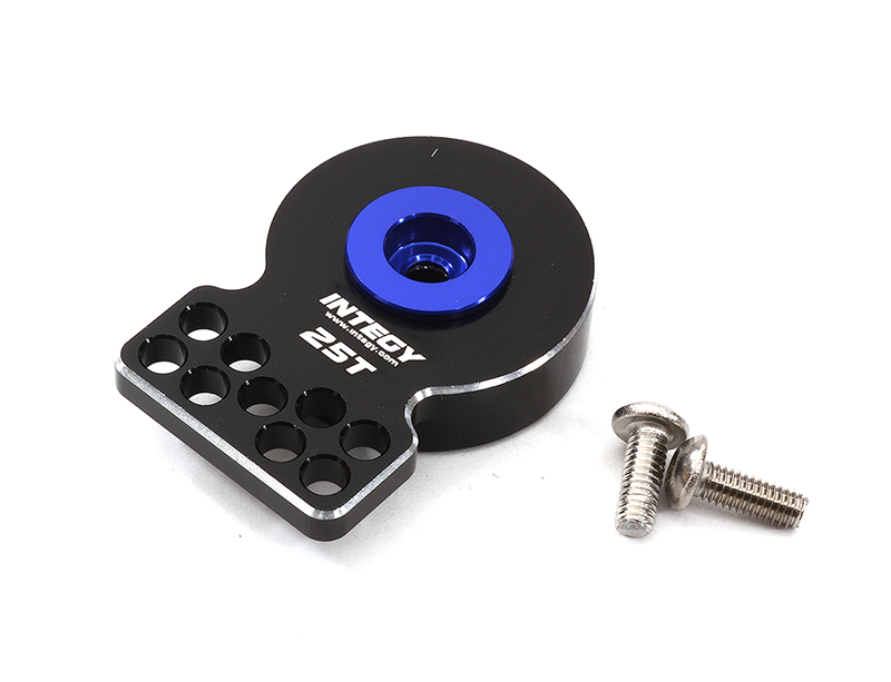 C32314BLACKBLUE Universal Alloy Servo Saver 25T for Futaba Servo (r=17, 16, 20, 17, 21mm) - Image 1