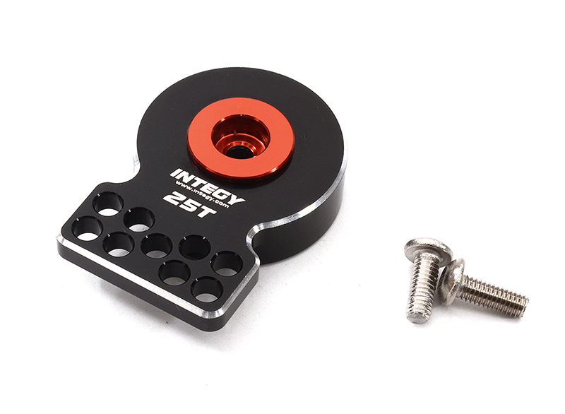 C32314BLACKRED Universal Alloy Servo Saver 25T for Futaba Servo (r=17, 16, 20, 17, 21mm) - Image 1