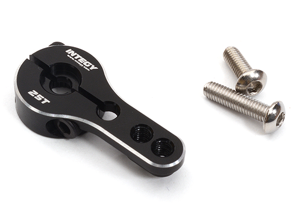 C32316BLACK Billet Machined Alloy Servo Horn 25T for Futaba Servo (r=16, 20mm) - Image 1