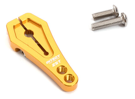 Gold Billet Machined Alloy Servo Horn 25T for Futaba Servos (r = 20mm, 24mm)