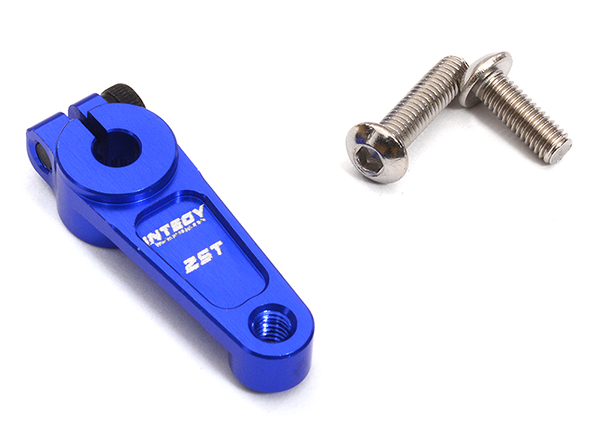 C32319BLUE Blue Billet Machined Alloy Servo Horn 25T for Futaba Servos (r = 19mm) - Image 1