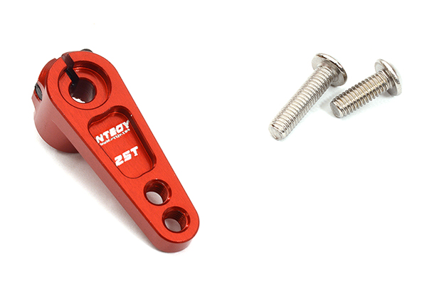 C32321RED Red Billet Machined Alloy Servo Horn 25T for Futaba Servos (r = 16mm, 20mm) - Image 1