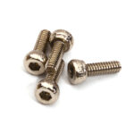 Pack of 4 Steel Hex Socket Cap Screws, M2x6mm Size