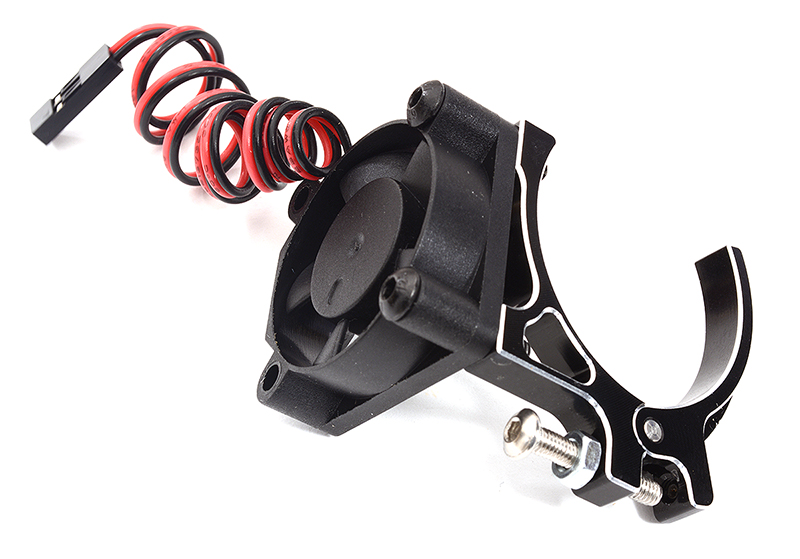 C32328BLACK High-Speed Cooling Fan with Alloy Mount for 36mm Diameter Motors, Black - Image 1