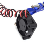 High-Speed Cooling Fan with Alloy Mount for 36mm Diameter Motors, Blue