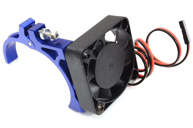 C32329BLUE High-Speed Cooling Fan with Alloy Mount for 40mm Diameter Motor, Blue - Image 1