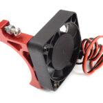 High-Speed Cooling Fan with Alloy Mount for 40mm Diameter Motor, Red