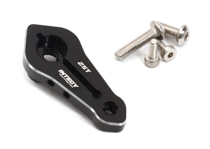Black Billet Machined Alloy Servo Horn 25T for Futaba Servos (r = 20mm)