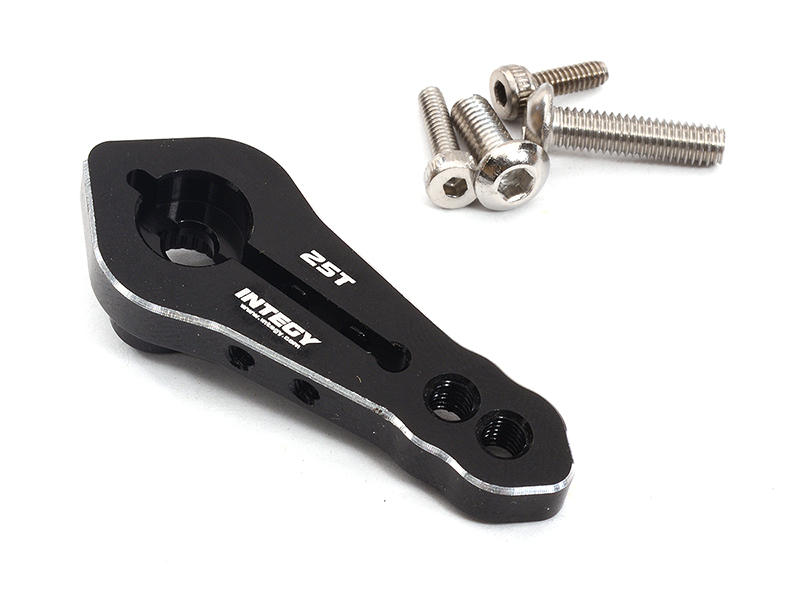C32331BLACK Black Billet Machined Alloy Servo Horn 25T for Futaba Servos (r = 20mm, 24mm) - Image 1