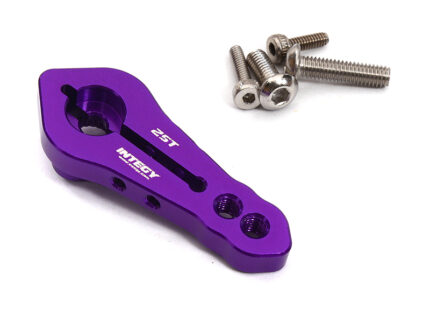 Purple Billet Machined Alloy Servo Horn 25T for Futaba Servos (r = 20mm, 24mm)