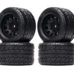 1/10 Size Wheel for 12mm & 14mm Hex & Tire Set (4) OD=118mm W=69mm