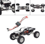 Complete Alloy Conversion Kit w/Roll Cage, Servo, Motor for Axial 1/24 SCX24 C10 - Image 2