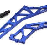 Blue Billet Machined Rear Chassis Braces Pair for Losi DBXL-E 2.0 4WD 1/5 Scale