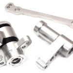 Silver Steering Bellcrank Set Upgrade for Losi DBXL-E 2.0 1/5 Scale 4WD