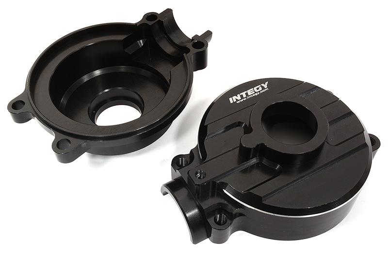 C32404BLACK Black Billet Machined Gearbox Housing Set for Losi 1/5 DBXL-E 2.0 4WD - Image 1