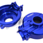 Blue Billet Machined Gearbox Housing Set for Losi 1/5 DBXL-E 2.0 4WD