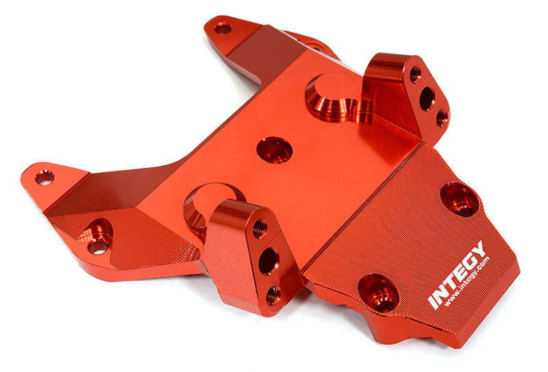 C32408RED Billet Machined Front Bulkhead for Losi 1/10 2WD 22S Drag, SCT & ST - Image 1