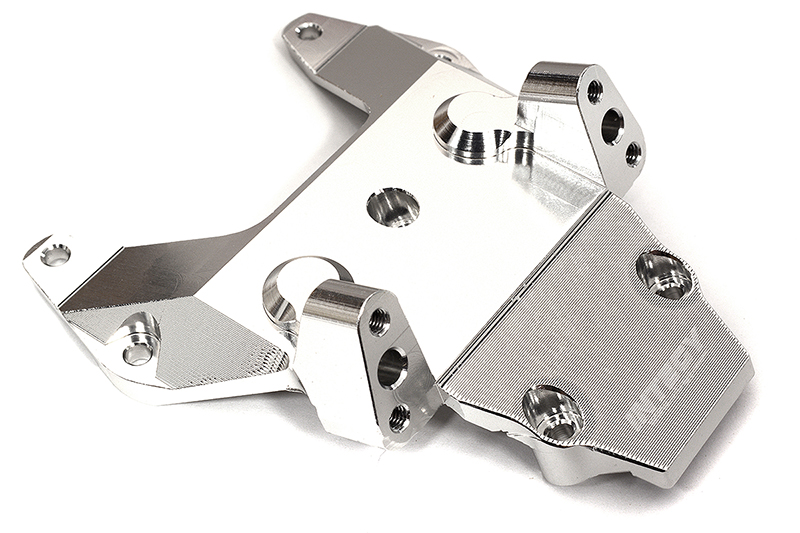 C32408SILVER Billet Machined Front Bulkhead for Losi 1/10 2WD 22S Drag, SCT & ST - Image 1