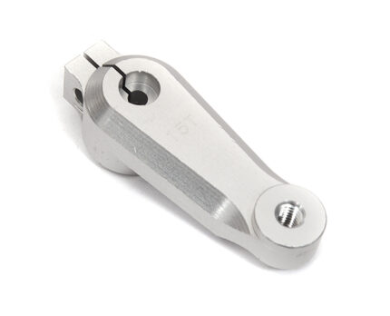 Billet Machined 15T Silver Steering Servo Arm for Axial 1/6 SCX6 251010