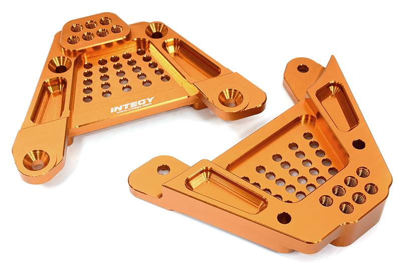 C32417ORANGE Billet Machined Rear Shock Towers for Axial 1/6 SCX6 251001 - Image 1