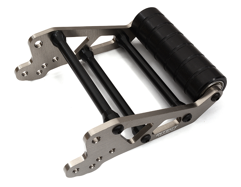 C32419GREY Billet Machined Wheelie Bar Set for Losi 1/8 LMT 1.0 4WD Monster Truck - Image 1