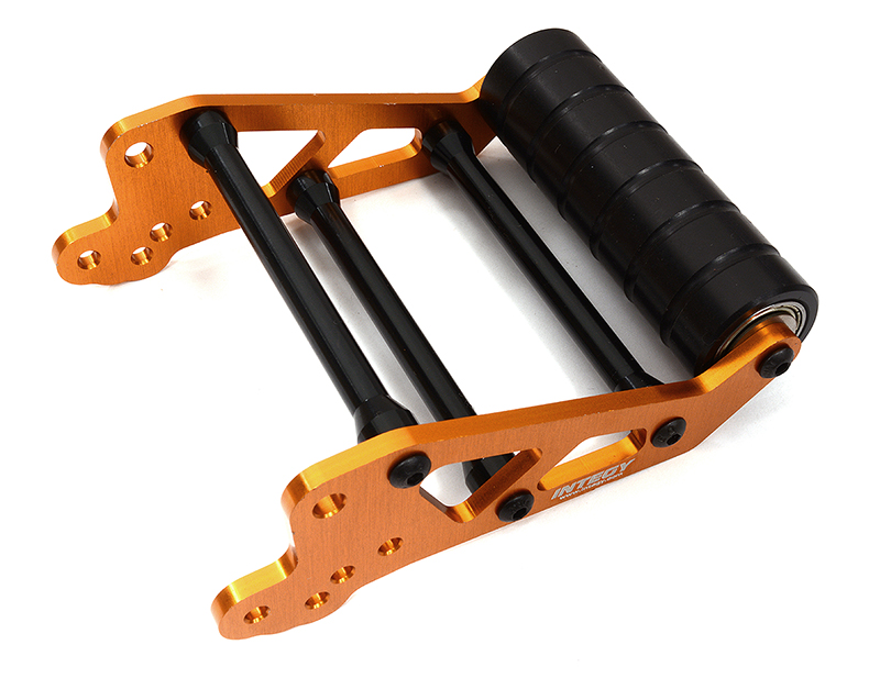 C32419ORANGE Billet Machined Wheelie Bar Set for Losi 1/8 LMT 1.0 4WD Monster Truck - Image 1