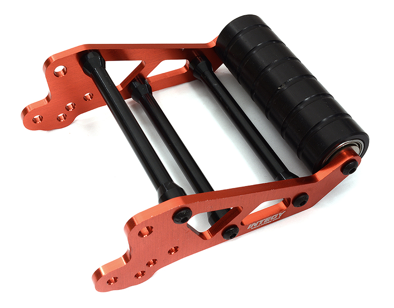 C32419RED Billet Machined Wheelie Bar Set for Losi 1/8 LMT 1.0 4WD Monster Truck - Image 1