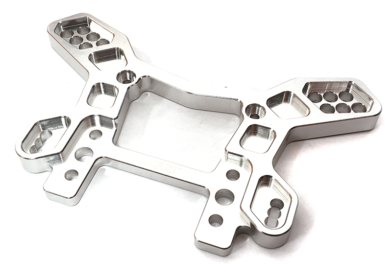 C32421SILVER Billet Machined Rear Shock Tower for Losi 1/5 DBXL-E 2.0 4WD - Image 1