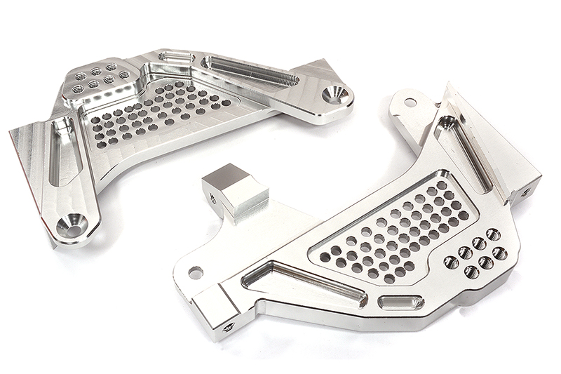 C32422SILVER Silver Billet Machined Front Shock Towers for Axial SCX6 1/6 Scale 251001 - Image 1