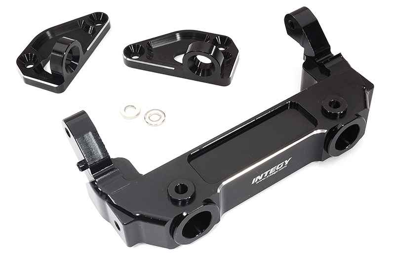 C32424BLACK Black Billet Machined Front Bumper & Body Mounts for Axial SCX6 1/6 Scale 251008 - Image 1