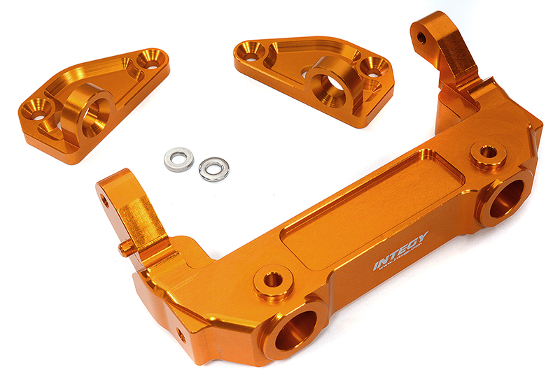 C32424ORANGE Billet Machined Front Bumper & Body Mounts for Axial SCX6 1/6 Scale 251008 - Image 1