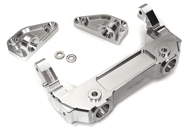 C32424SILVER Silver Front Bumper & Body Mounts for Axial SCX6 1/6 Scale RC Crawler 251008 - Image 1