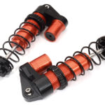 Red Billet Machined Piggyback Shocks Pair for Traxxas 1/10 Maxx 4S 8961