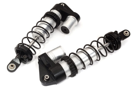 Silver Adjustable Piggyback Shocks for Traxxas 1/10 Maxx 4S - 2 Pack 8961