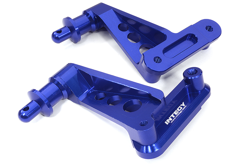 C32427BLUE Billet Machined Rear Body Mounts & Posts for Axial 1/6 SCX6 JLU Wrangler 251008 - Image 1