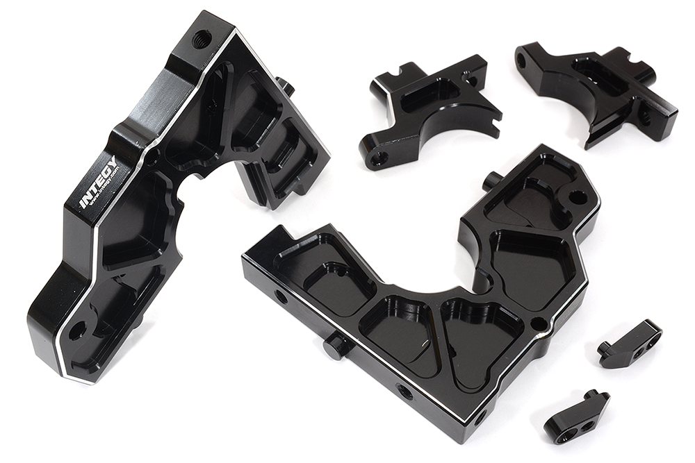 C32429BLACK Black Billet Machined Rear Bulkhead Upgrade for 1/5 DBXL-E 2.0 4WD - Image 1