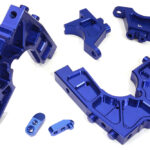 Blue Billet Machined Front Bulkhead Upgrade for 1/5 DBXL-E 2.0 4WD