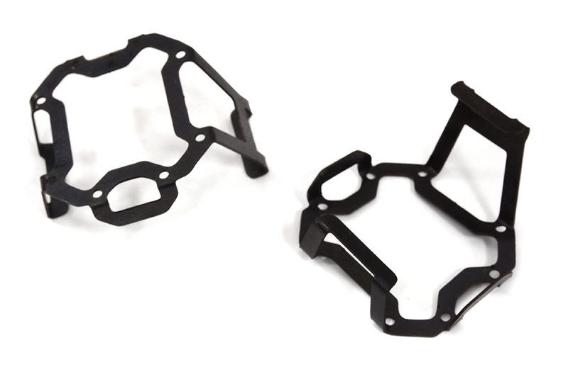 C32431 Black Metal Tail Light Protectors for Axial SCX6 1/6 Scale JLU Wrangler - Image 1