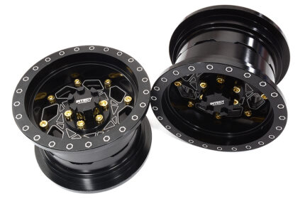 Billet Machined 8 Spoke Alloy Wheel Upgrade Kit (1-pair) for 1/6 SCX6 45001