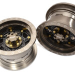 Billet Machined 8 Spoke Alloy Wheel Upgrade Kit (1-pair) for 1/6 SCX6 45001