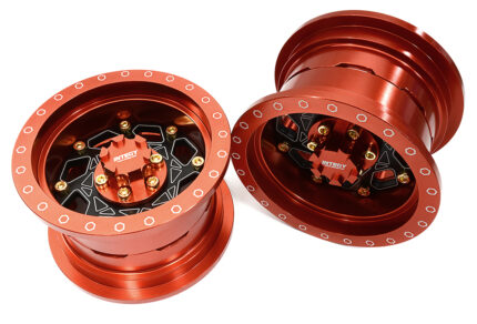 Billet Machined 8 Spoke Alloy Wheel Upgrade Kit (1-pair) for 1/6 SCX6 45001