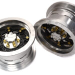 Billet Machined 8 Spoke Alloy Wheel Upgrade Kit (1-pair) for 1/6 SCX6 45001