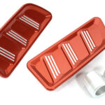 Red Billet Machined Realistic Front Hood Vents for Axial 1/6 JLU Wrangler 250004
