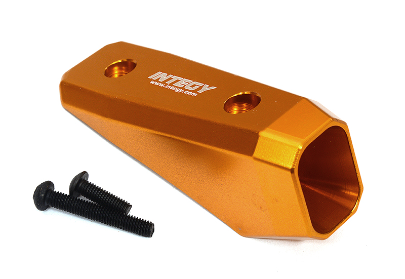 C32437ORANGE Machined Realistic T2 Exhaust Tip for Arrma 1/7 Limitless All-Road ARA320518 - Image 1