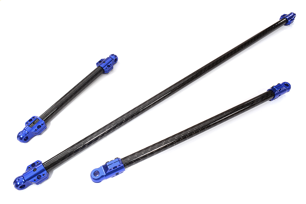 C32441BLUE CF Chassis Brace Set for 1/5 Kraton 4X4 8S BLX ARA340550-52, require ARA320481 - Image 1