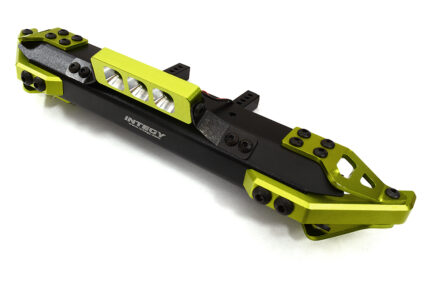 Green Realistic Front Alloy Bumper w/ LED for Traxxas TRX-4 w/ 43mm Mount