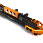 Orange Realistic Front Alloy Bumper w/ LED for Traxxas TRX-4 w/ 43mm Mount